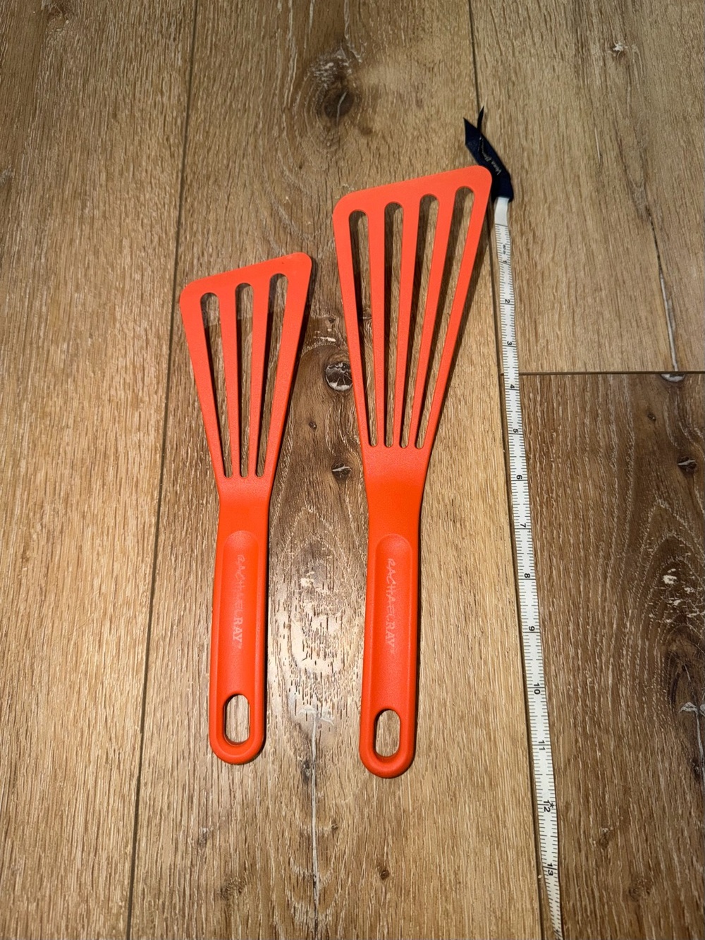 Rachael Ray 2 Piece Spatula 10" & 12" Turner Set Orange